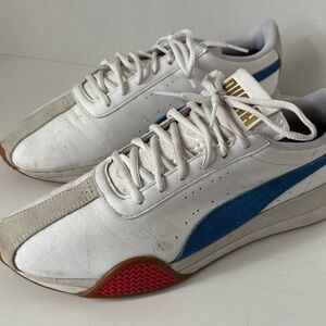Puma Men's Turin_0 'Turkish Sea' White and Blue Sneakers US MENS SIZE 9.5